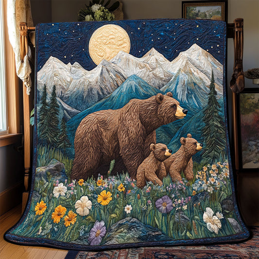 Bears Floral Journey WP2003007CL Quilt