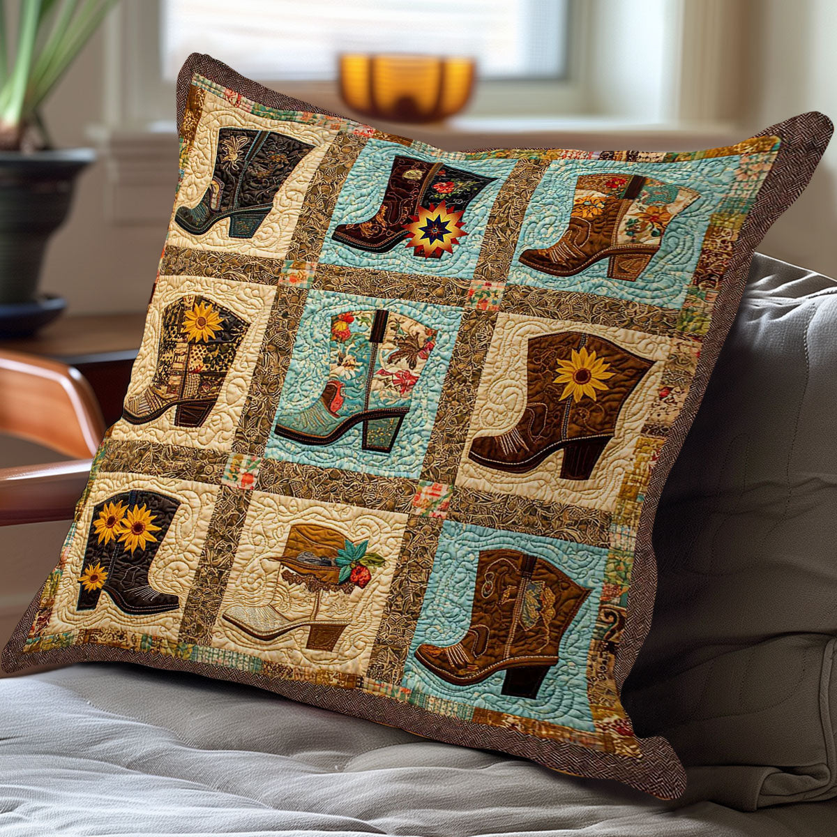 Cowboy Country WN2111027CL Quilt Pillow Case