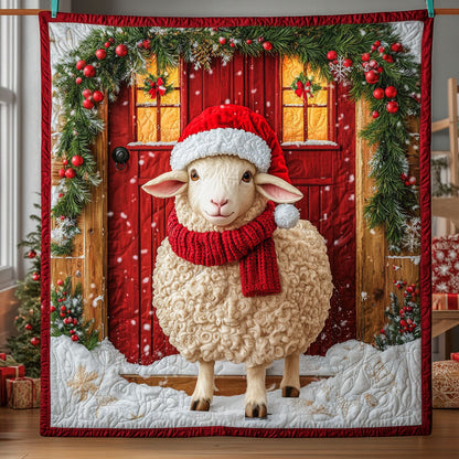 Santa's Little Lamb LT1711017CL Quilt
