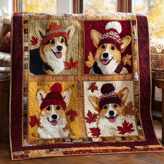 Snuggle Corgi Time CW0608044CL Quilt