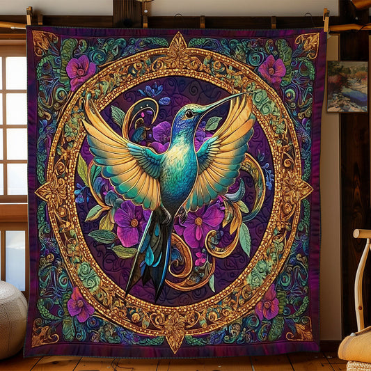 Hummingbird In Mystic Mandala WY0602163CL Quilt