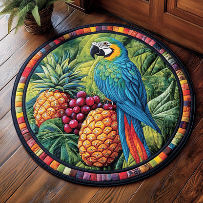Parrot Fruit CM2705016CL Quilted Round Mat