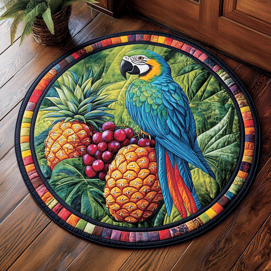 Parrot Fruit CM2705016CL Quilted Round Mat