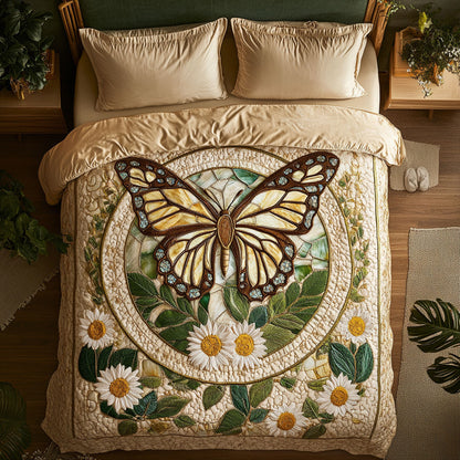 Golden Butterfly Garden WN3005027CL Duvet Cover Set