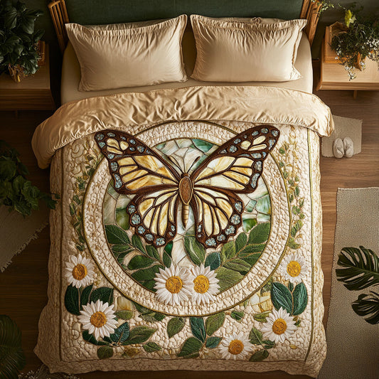 Golden Butterfly Garden WN3005027CL Duvet Cover Set