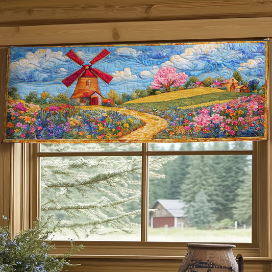 Rainbow Mill WY1505044CL Quilted Valance