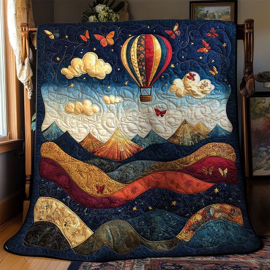 Hot Air Balloon View WY2103020CL Quilt