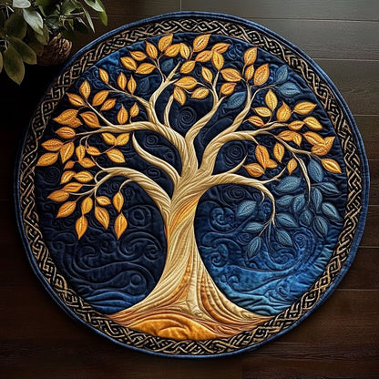 Circle of Life CM2005011CL Quilted Round Mat