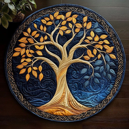 Circle of Life CM2005011CL Quilted Round Mat