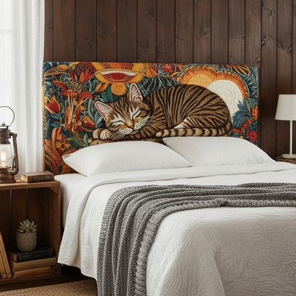 Cat Bookshelves XR1612019CL Quilted Headboard Slipcover