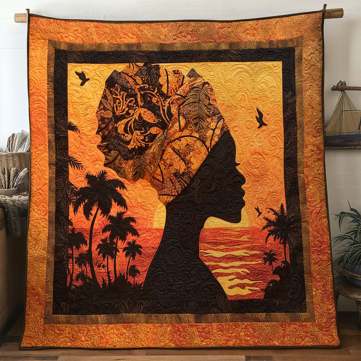 African Spirit Woman WN1004011CL Quilt
