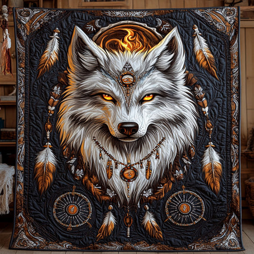 Tribal Alpha Wolf WY0307058CL Quilt
