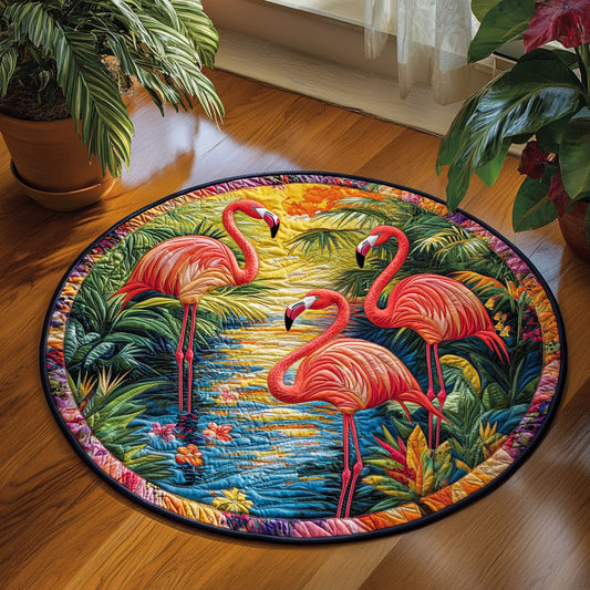 Flamingo CW1605161CL Quilted Round Mat