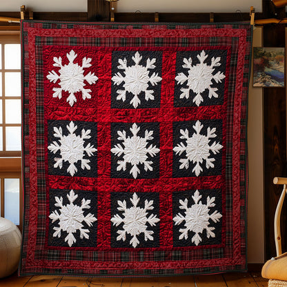 Alpine Snowflake Grid WN1107001CL Quilt