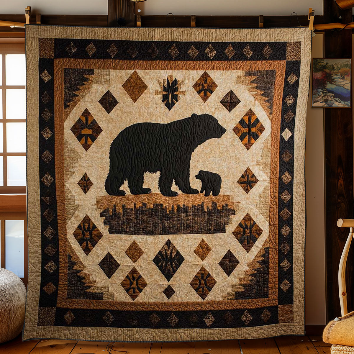 Sacred Bond Bear WN0204033CL Quilt