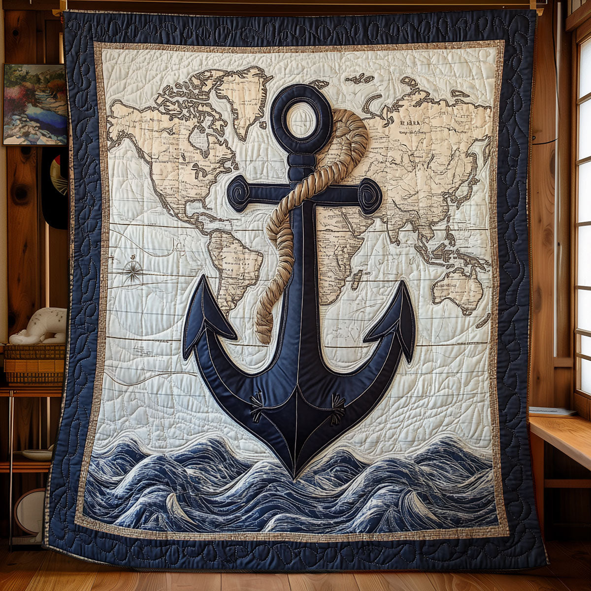 Sailor's Map WX0307075CL Quilt