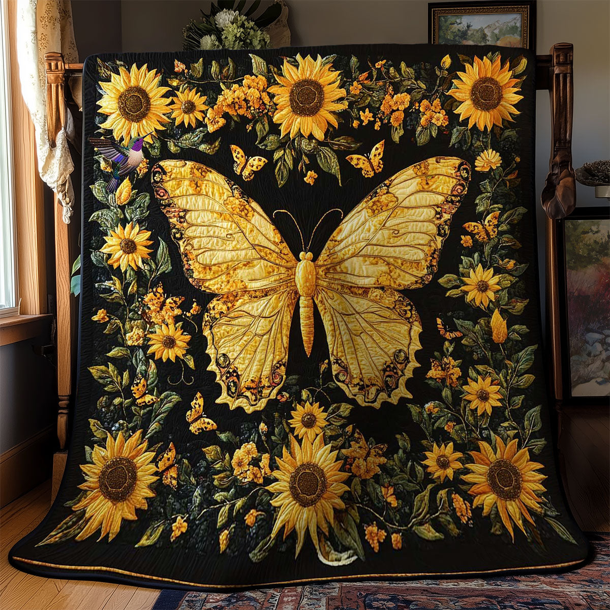 Golden Butterfly WN1912026CL Quilt