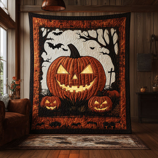 Graveyard Pumpkin DH1809016CL Quilt