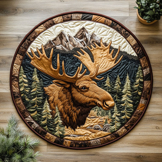 Forest Mystery CM2504021CL Quilted Round Mat