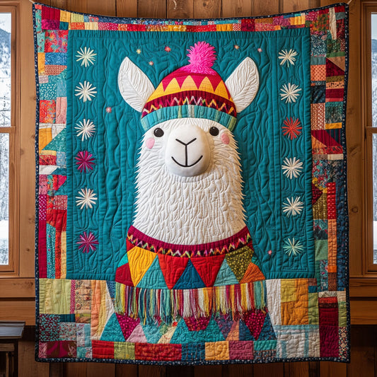 Christmas Llama Charm CW1811027CL Quilt
