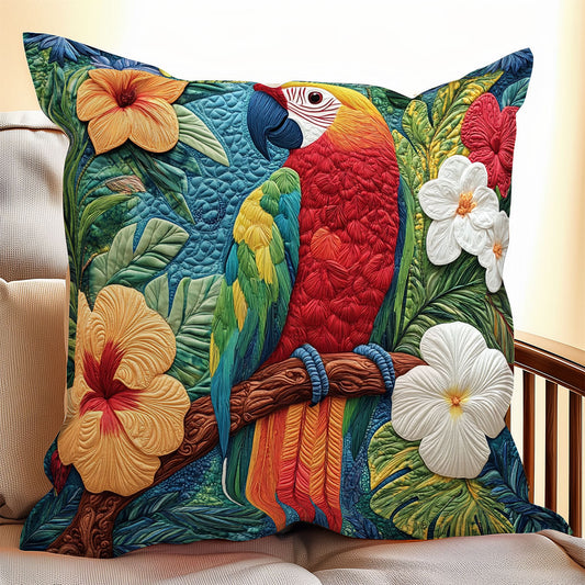 Floral Parrot WX0406090CL Quilt Pillow Case