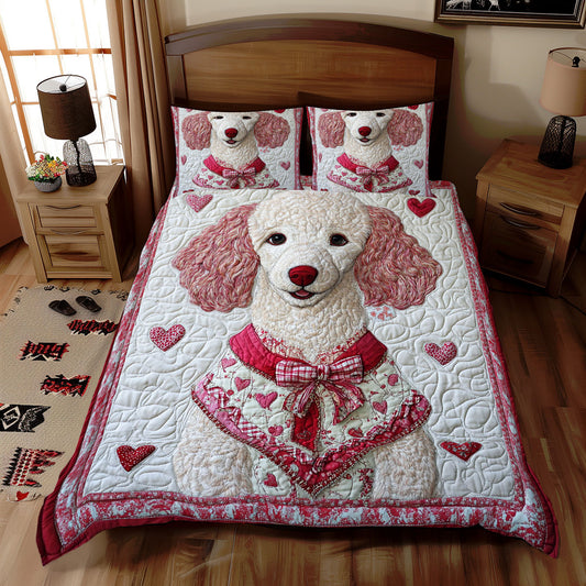 Poodle Heart WX0412086CL Duvet Cover Set