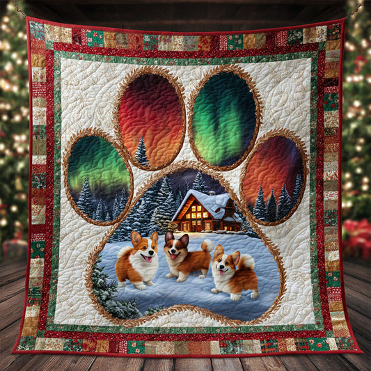 Golden Spirit Corgi Paw WN0611063CL Quilt