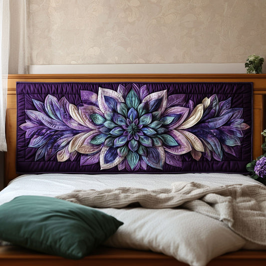 Serenity Flower Mandala KL2412023CL Quilted Headboard Slipcover