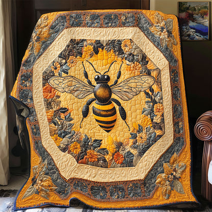 Bee Hexagon WY1803013CL Quilt