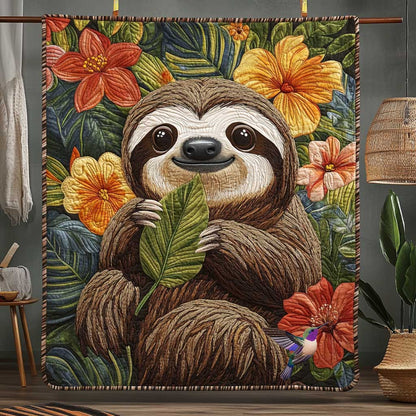 Tropical Forest Sloth WP1511028CL Quilt