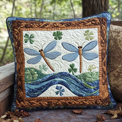 Little Dragonfly Shamrock WP2502070CL Quilt Pillow Case