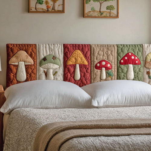 Mushroom Parade CP3012008CL Quilted Headboard Slipcover