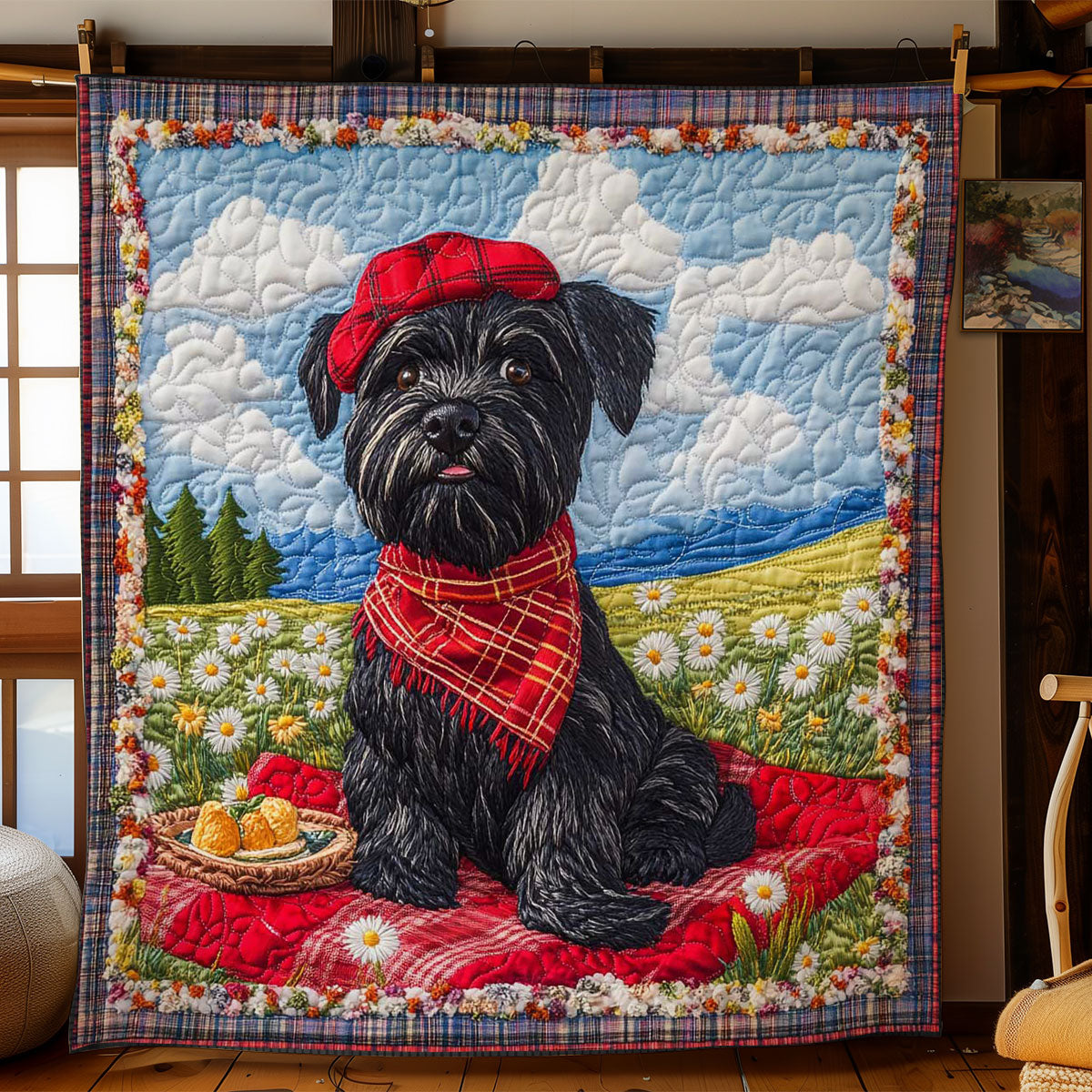 Scottish Terrier Cozy WN2104039CL Quilt