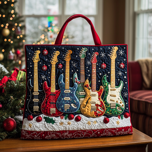 Christmas Band LT2611025CL Quilted Tote Bag