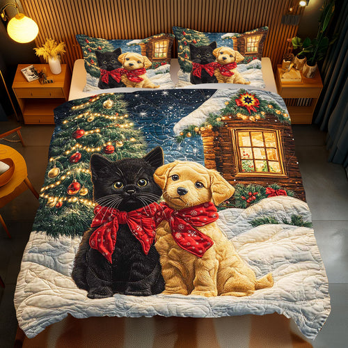 Christmas Best Friend Dog WP2211005CL Duvet Cover Set