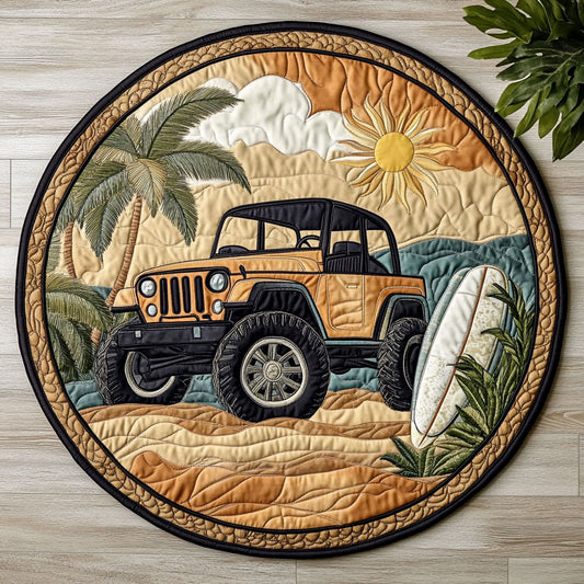 Wonderful Trip CW3006050CL Quilted Round Mat