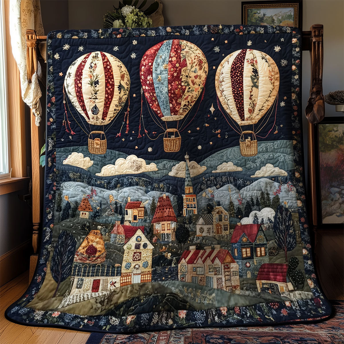Hot Air Balloon WY1302041CL Quilt
