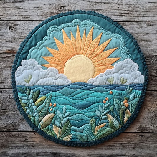 Ocean Serenade WP0204006CL Quilted Round Mat