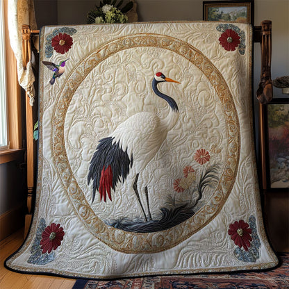 Crane In Harmony WN2312026CL Quilt