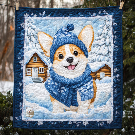 Corgi Happy WT2610005CL Quilt
