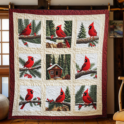 Winter Cardinal CP0811016CL Quilt