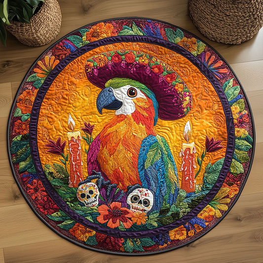 Golden Parrot WN2108053CL Quilted Round Mat