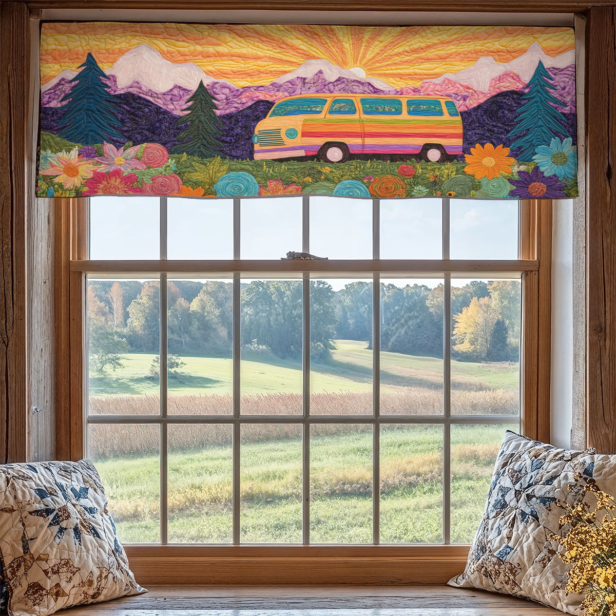Van Hippie WX1405046CL Quilted Valance