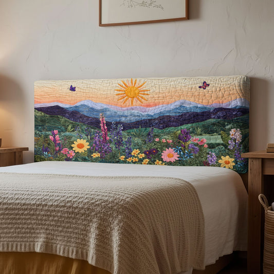 Sunlit Meadow CP1112010CL Quilted Headboard Slipcover