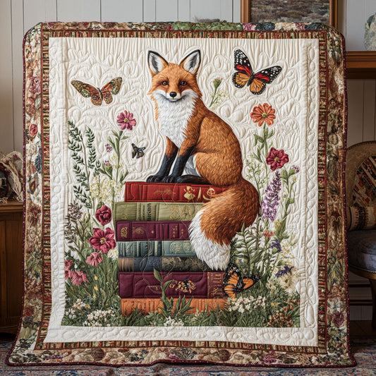 Crimson Fox Library WY1407073CL Quilt