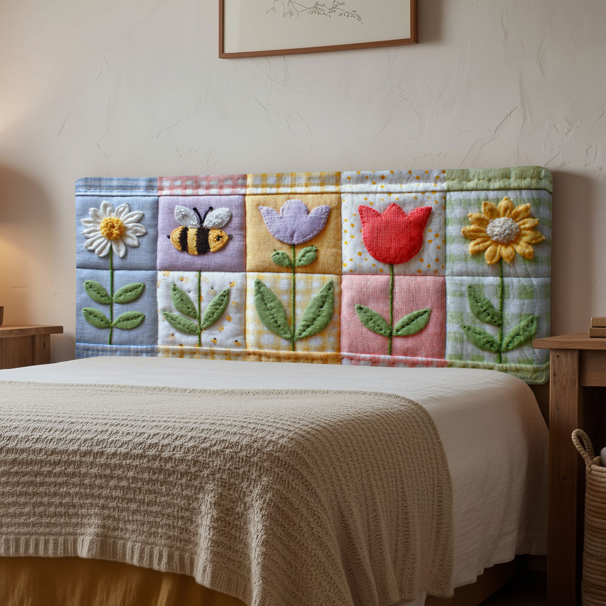 Honey Garden CP3012036CL Quilted Headboard Slipcover