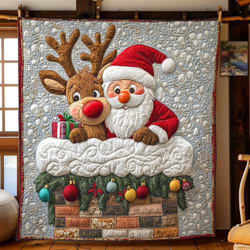 Holiday Chimney Santa CW1811060CL Quilt