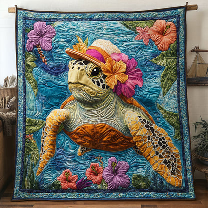 Sunset Turtle Drift WN2406045CL Quilt