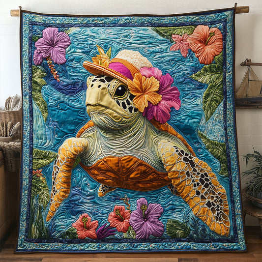 Sunset Turtle Drift WN2406045CL Quilt