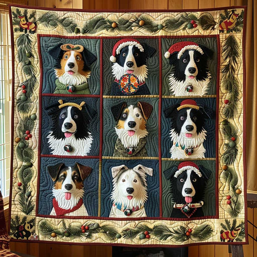 Border Collie Christmas Magic WN1810018CL Quilt